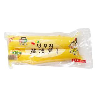 2袋包邮 小伙子盐渍萝卜条500g* 韩国酸甜调味萝卜日式寿司大根条