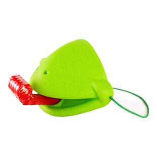 贪吃小蛙结婚整蛊接亲游戏道具青蛙吐舌头吹牌对战玩具蜥蜴长舌卷