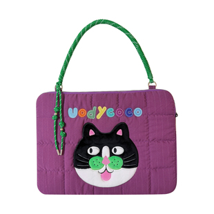 uodycoco原创笔记本电脑包可爱卡通收纳包学生书包手提包防撞防摔内胆包设计女生生日礼物