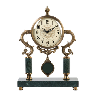 汉时美式轻奢摇摆台钟大号座钟