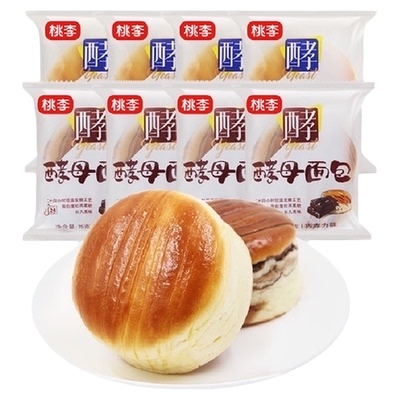 桃李酵母发酵巧克力味道面包
