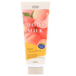 现货日本嘉娜宝 Kracie AROMA RESORT水蜜桃子身体乳滋润保湿200g