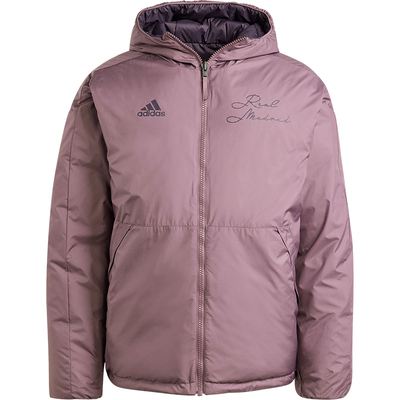 Adidas/阿迪达斯正品皇马足球文化男士经典双面穿羽绒服IT3770