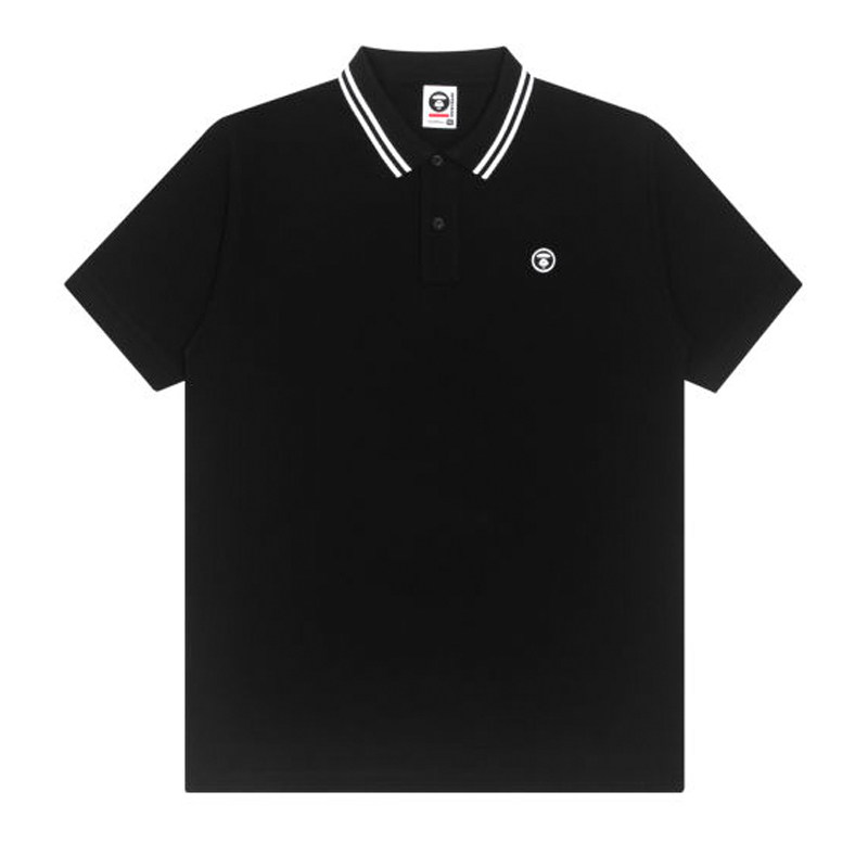 断码清仓潮牌Aape短袖男装POLO衫