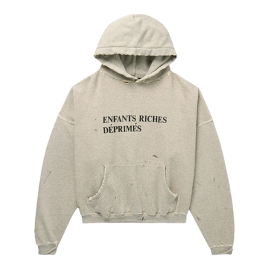 ERD忧郁的富二代磨破做旧连帽衫