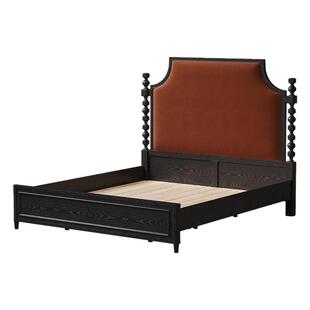 时余瑞莎冰柱白橡实木床法式复古双人大床美式中古风2米2主卧婚床