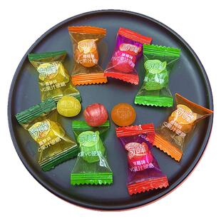 奇峰VC果汁硬糖水果糖苹果菠萝草莓味果汁软糖办公休闲儿童小喜糖