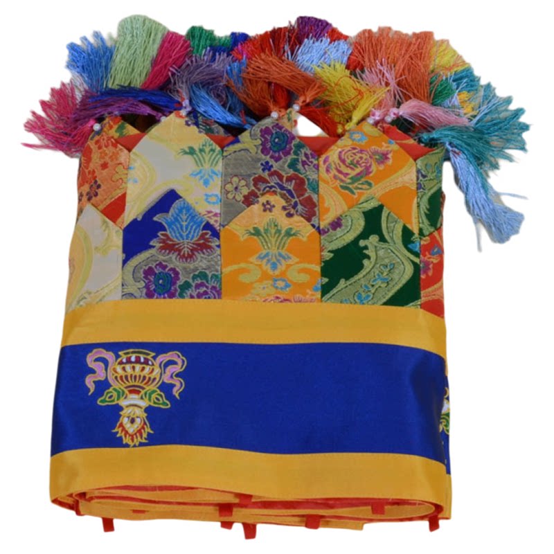 藏佛布艺佛堂装饰绣八吉祥帷幔帘