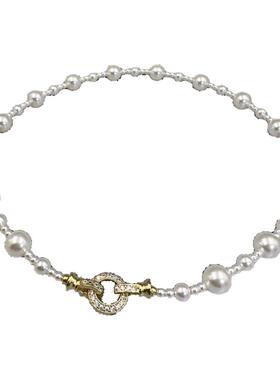 新款珍珠项链女轻奢高级