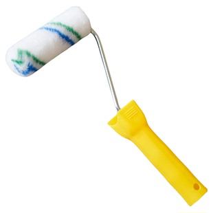 4寸迷你油漆小滚子刷10公分拇指修补滚筒船厂手糊玻璃钢专用华德