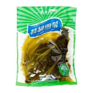 笑食代整颗雪菜500g袋装香脆新鲜雪里蕻开味咸菜下饭菜酸菜泡酸菜