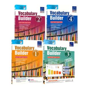 SAP 初中英语词汇专项练习册 Vocabulary Builder Secondary Level 1-4 初一至初三 词汇强化训练教辅 阶段性测试 新加坡英文原版