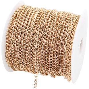 金色白K加密链子手工钥匙链铁链条制作广告牌车位吊牌链婚庆吊链