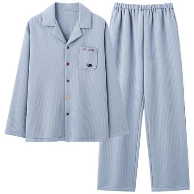 猫人优品空气棉睡衣男款加厚套装