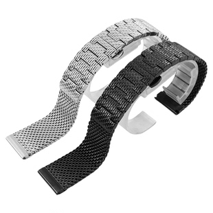 精钢手表带适配西铁城空中之鹰蓝天使米兰表链阿玛尼欧米茄手表带