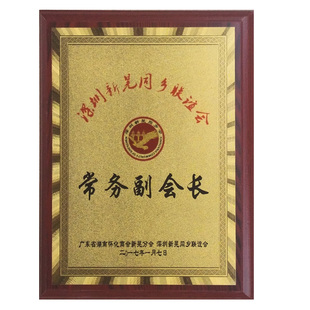 年会颁奖木托金箔奖牌定做商会员授权公益荣誉理事单位铜牌定制