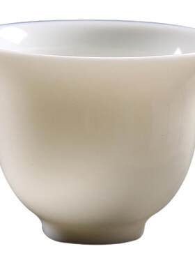 陶瓷功夫茶杯羊脂玉德化品茗