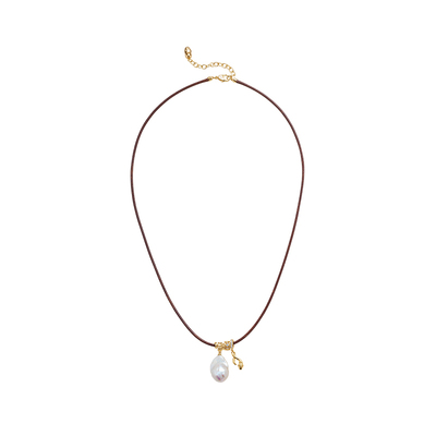 安铂洛利巴洛克珍珠吊坠项链女