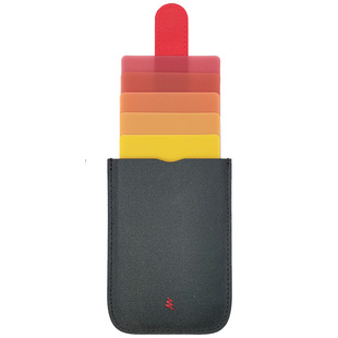 层叠式抽拉卡包渐变多卡位超薄随身信用钱包银行卡证件套商务简约