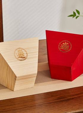 老式实木斗升招财米斗日进斗金客厅摆件仿古大号米升结婚开业礼品