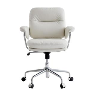 【达人推荐】网易严选吐司小皮椅真皮转椅子舒适电脑椅家用