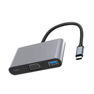 typec转vga转换器适用于华为手机笔记本电脑平板连接显示器投屏器