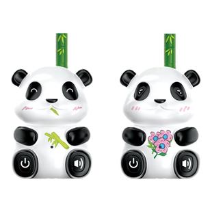 新款网红熊猫对讲机亲子互动玩具儿童户外无线传呼器远距离对话机