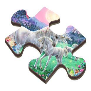 拼图1000片成年减压大型500块女生儿童益智300玩具独角兽龙马