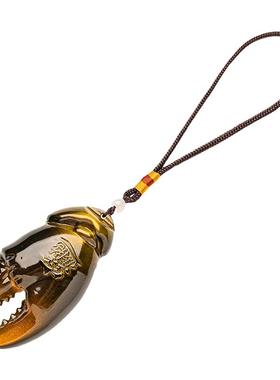 有钱手把件全铜招财车内挂饰招财