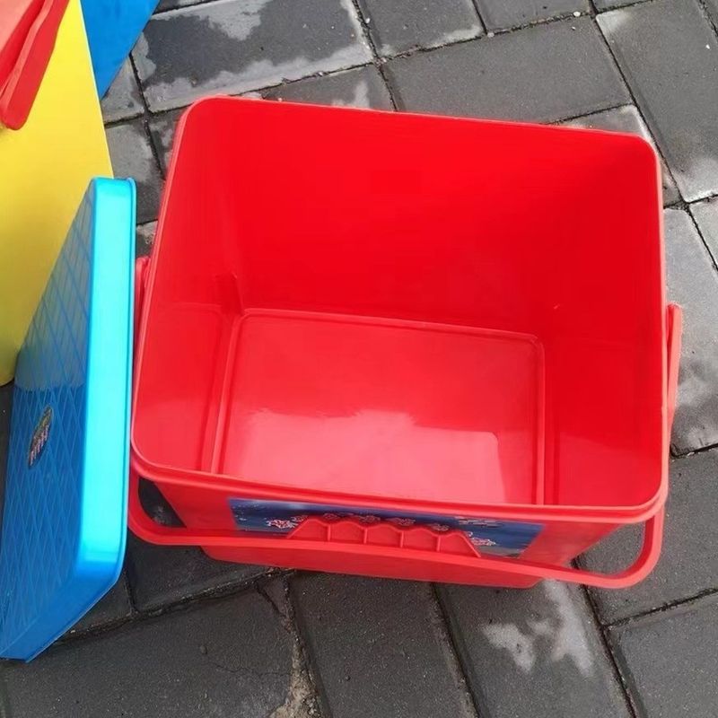 有盖塑料水桶手提可收纳钓鱼凳桶户外储物箱加厚桶坐剧组箱现场大