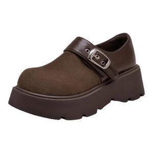 星期六厚底勃肯鞋女2025新款女鞋冬季复古一脚蹬全包博肯穆勒单鞋