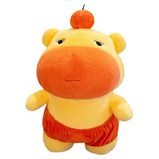 正版水豚噜噜玩偶挂件大号睡觉抱枕毛绒公仔可爱娃娃女生生日礼物