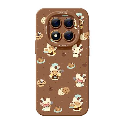 适用红米note15pro手机壳女款note14保护套小米高级note11pro硅胶防摔13por+全包redmi蛋糕12turbo软秋冬KT猫