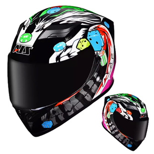 艾狮摩托车头盔男加大码机车全盔3C认证带蓝牙耳机冬季通用特大号