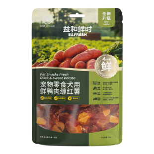 益和鲜时狗狗零食鸭肉缠红薯宠物磨牙小型犬训练奖励膳食纤维营养