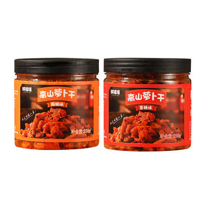鲜咀咀高山萝卜干238g罐装 麻辣下饭菜酱腌嘎嘣脆川渝风味