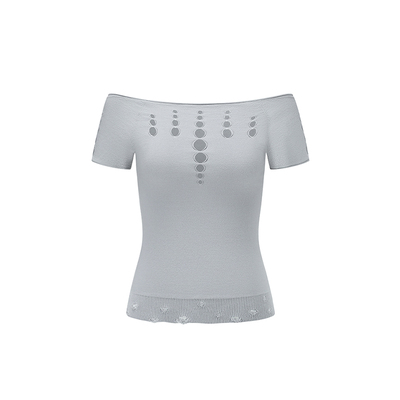 【现货】RUIBUILT 26SS 针织镂空短袖 DOUBLEBOO