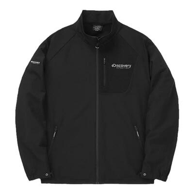 Discovery探索户外运动训练服复古立领开衫长袖卫衣外套春秋男