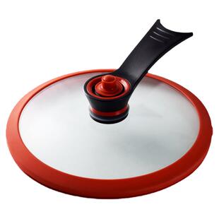 微压真空锅盖可立把手压力阀密封圈炖锅盖炒菜钢化玻璃盖配件通用