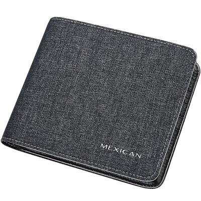 稻草人帆布钱包潮流简约