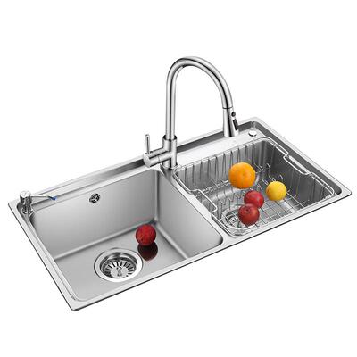 欧琳套餐洗菜盆加厚不锈钢水槽