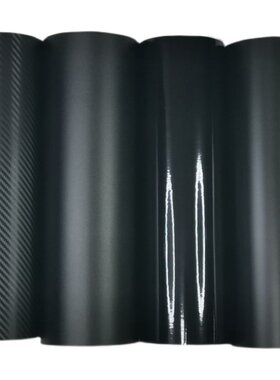 汽车窗框磨砂哑光黑色中柱贴膜纸