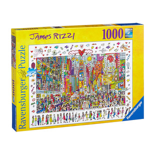 德国Ravensburger 1000片 19069 进口拼图 时代广场 可裱框装饰