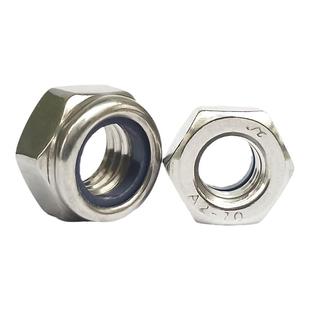 304不锈钢防松螺丝帽反牙细牙m4m5m6m8m14-M16锁紧螺母反丝扣螺帽