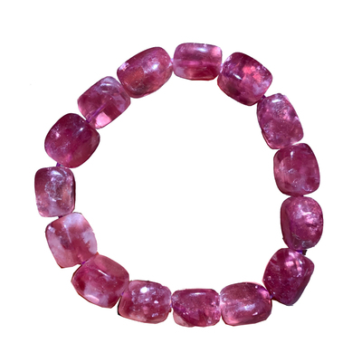 天然祖母晶随形手串紫粉云母