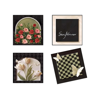 亚克力立体装饰贴画小图案自粘卧室墙面布置门上贴纸墙贴遮丑补洞