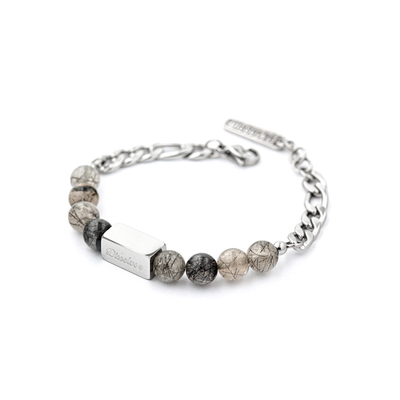 小众黑发晶个性水星情侣手链