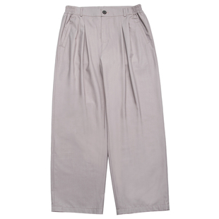 蒙马特先生 韩国街头潮人垂坠感西装裤 宽松直筒慵懒休闲裤长裤男