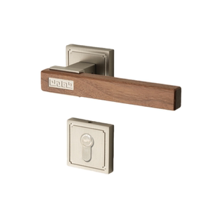 新中式复古风胡桃木门锁静音磁吸室内卧室房间木门锁家用门把手锁