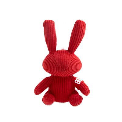 柏拉兔毛绒玩偶灯芯绒挂件上交